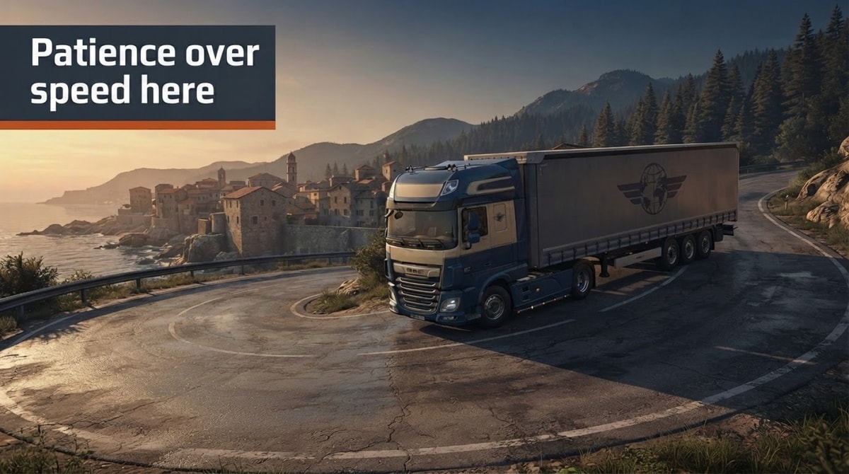 Truckers of Europe 2 on phones rewards patience