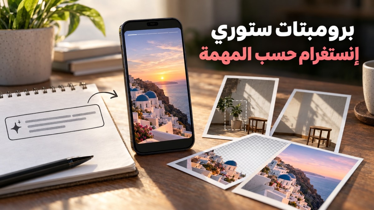 كيف تكتب برومبت لتعديل صور ستوري إنستغرام